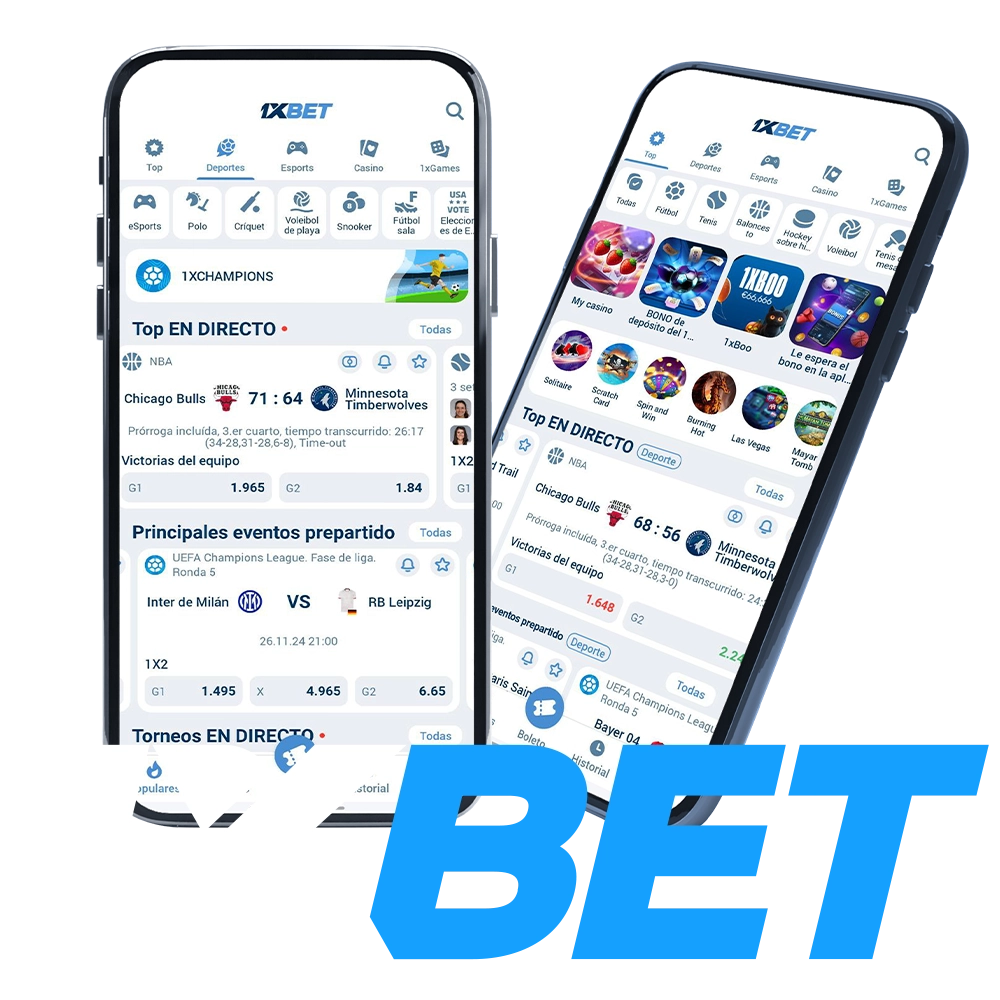 Ứng dụng 1Xbet trên thiết bị di động